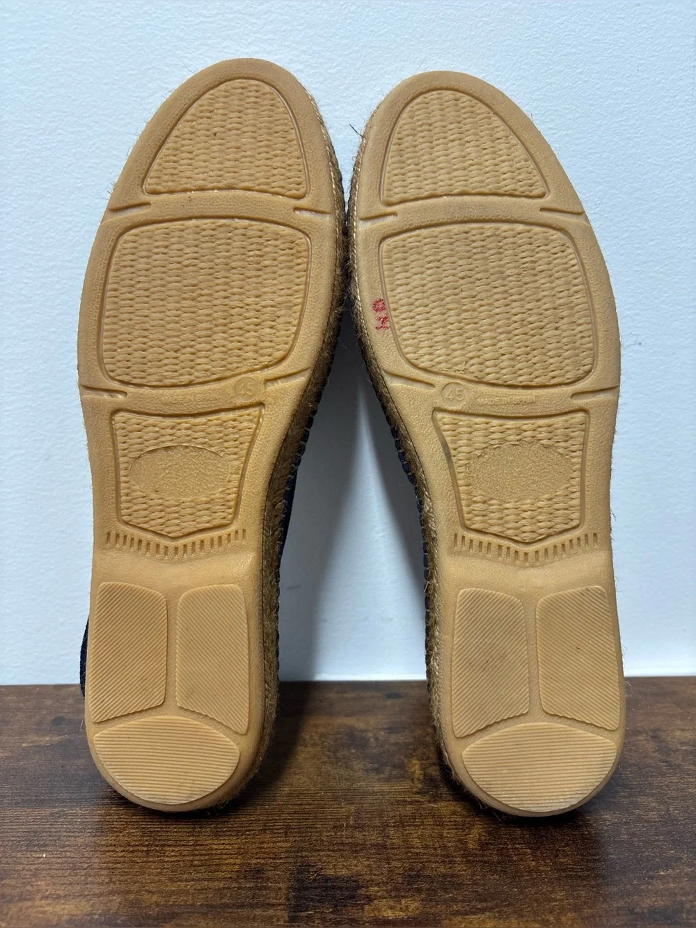 VISCATA Barcelona Navy Blue Tan Espadrilles Women’s Size 14 (45)